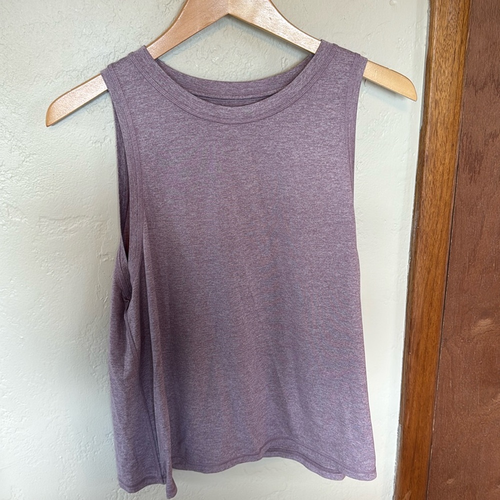 Athleta Purple Heathered Muscle Tank